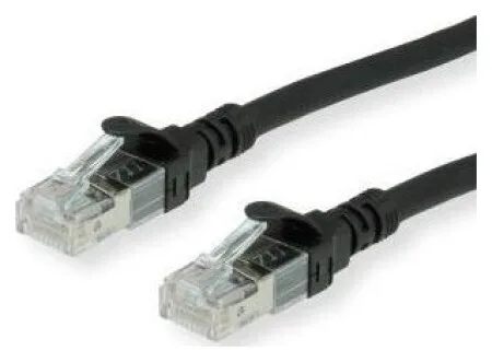 Roline S/FTP Cat.6a (Gigabit) Καλώδιο Δικτύου Ethernet 0.3m Μαύρο 21.15.2975 - Image 1
