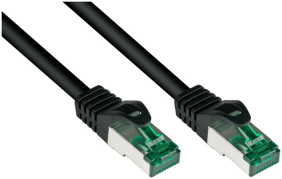 Alcasa S/FTP Cat.6a (Gigabit) Καλώδιο Δικτύου Ethernet 40m Μαύρο - Image 1