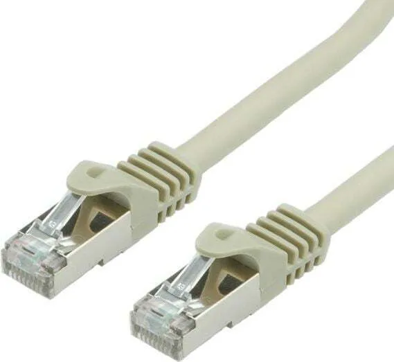 Value S/FTP Cat.7 (10Gbps) Καλώδιο Δικτύου Ethernet 1m Γκρι 21.99.0851 - Image 1