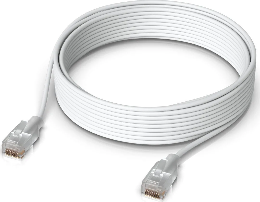 20250205103710_5f5d9061.jpeg Ubiquiti U/UTP Cat.6 (Gigabit) Καλώδιο Δικτύου Ethernet 8m Λευκό UACC-CABLE-PATCH-EL-8M-W - Image 1