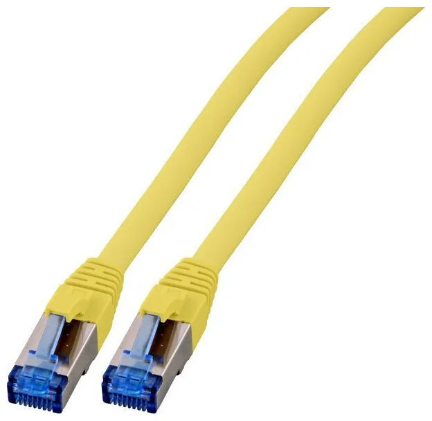 EFB S/FTP Cat.6a (Gigabit) Καλώδιο Δικτύου Ethernet 0.25m Κίτρινο K5525FGE.0,25 - Image 1