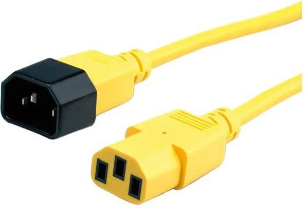 Roline IEC C13 / IEC C14 - IEC C13 / IEC C14 Cable 1.8m Κίτρινο 19.08.1521-25 - Image 1