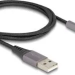 DeLock USB-A to Lightning Cable Μαύρο 1.5m (85404)