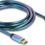 DeLock USB 2.0 Cable USB-C male - USB-C 60W PD Πολύχρωμο 2m 81116