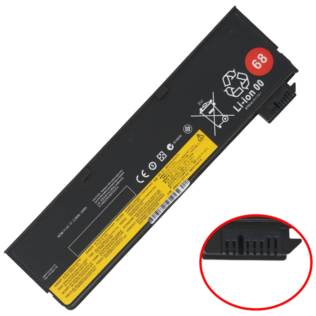 Μπαταρία Laptop Battery Lenovo Thinkpad L460 Battery 68 3 Cell 45n1127 24wh 45n1775 45n1735 45n1130 45n1128 Oem Κωδ -1-bat0258 24wh - Image 1