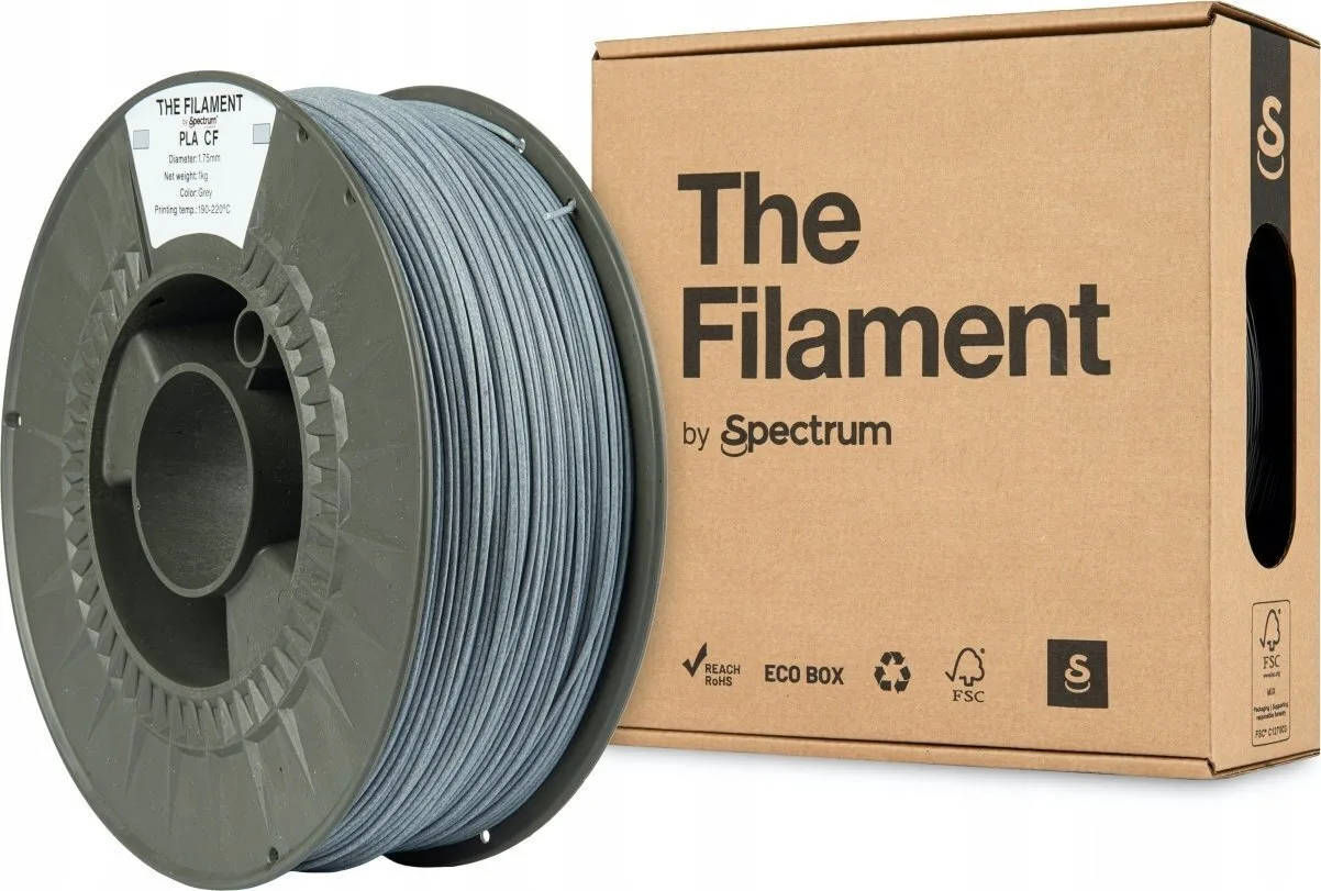 20250206115107_spectrum_pla_3d_printer_filament_1_75mm_gri_1kg.jpeg Spectrum PLA-CF 3D Printer Filament 1.75mm Γκρι 1kg - Image 1