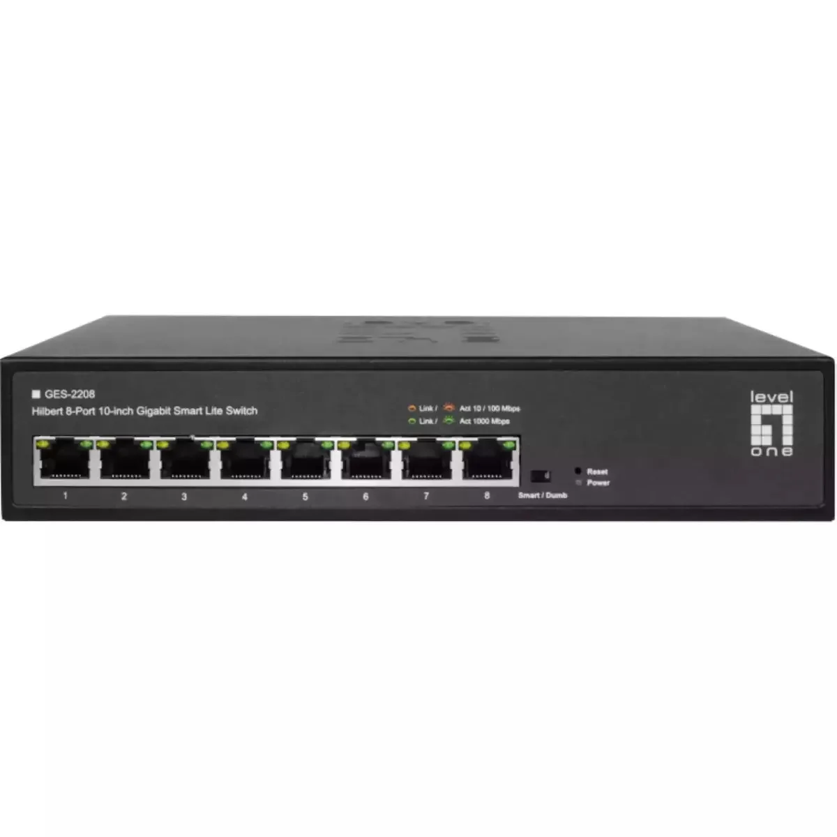 Level One GES-2208 Managed L2 Switch με 8 Θύρες Gigabit (1Gbps) Ethernet - Image 1