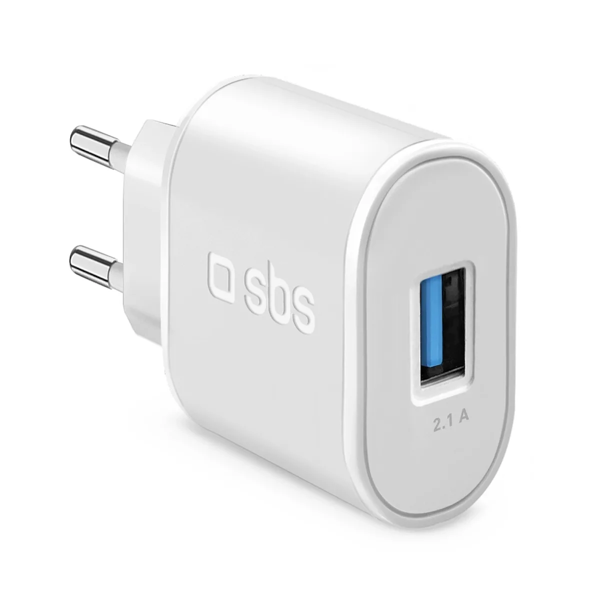 SBS Φορτιστής Χωρίς Καλώδιο με Θύρα USB-A 10W Λευκός (TETR1USB2AWFAST) - Image 1