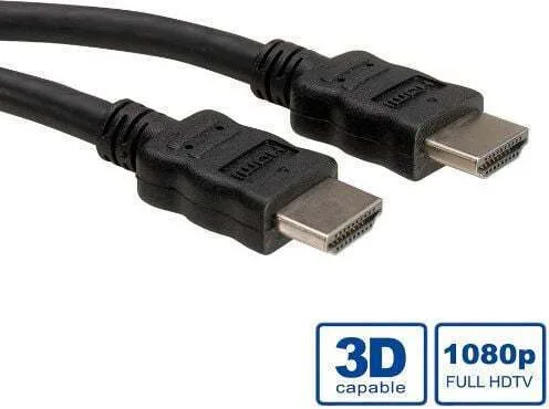 Roline HDMI 1.4 High Speed 1080p 120Hz Cable HDMI male - HDMI male 20m Μαύρο 11.04.5549 - Image 1