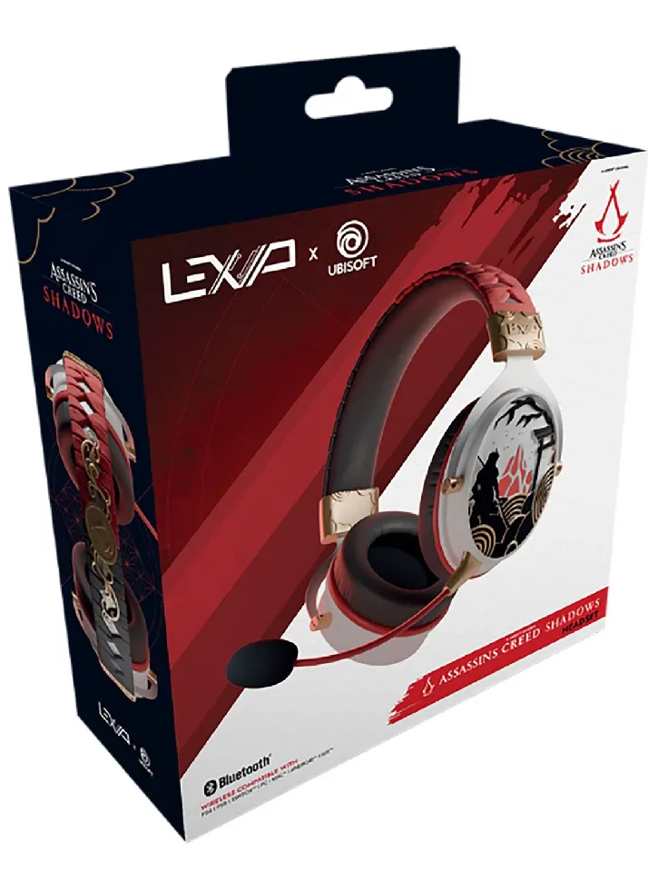 20250212153852_lexip_assassin_s_creed_shadows_headset_asyrmato_over_ear_gaming_headset_me_syndesi_3_5mm_bluetooth_usb_polychromo.jpeg Lexip Assassin's Creed Shadows Headset Ασύρματο Over Ear Gaming Headset με σύνδεση 3.5mm / Bluetooth / USB Πολύχρωμο for Nintendo Switch / PC / PS4 / PS5 - Image 1