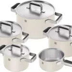 Zwilling J.A. Henckels Pure Σετ Μαγειρικά Σκεύη από Ανοξείδωτο Ατσάλι Beige 9τμχ