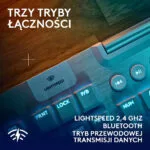 Logitech G915 X Lightspeed Gaming Μηχανικό Πληκτρολόγιο με GL Tactile διακόπτες και RGB φωτισμό (Αγγλικό US)