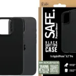 PanzerGlass Safe Back Cover Σιλικόνης Μαύρο (iPhone 16 Pro) SAFE95901