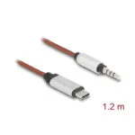 DeLock USB 2.0 Cable USB-C male - 3.5mm Κόκκινο 1.2m 81288
