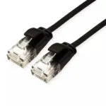 Roline U/UTP Cat.6a (Gigabit) Καλώδιο Δικτύου Ethernet 1m Μαύρο 21.15.3953