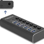 DeLock Hub 7 Θυρών USB 2.0 με σύνδεση USB-A 64326