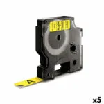 Dymo D1 45018 Ταινία Ετικετογράφου σε Μαύρο Χρώμα 5τμχ 534229