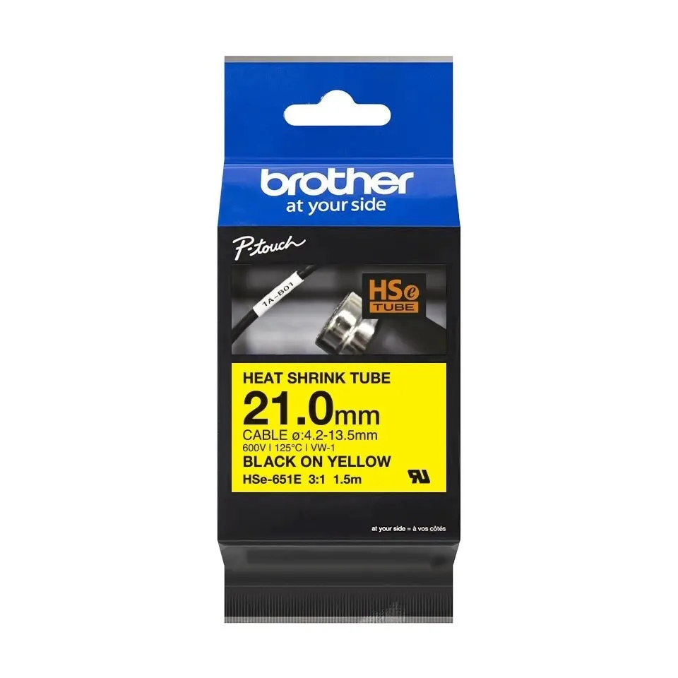 20250221173204_brother_tainia_etiketografou_1_5m_x_21mm_hse_651e_se_mayro_chroma.jpeg Brother Ταινία Ετικετογράφου 1.5m x 21mm σε Μαύρο Χρώμα HSe-651E - Image 1