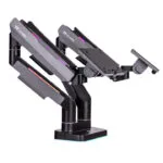Thermaltake Βάση Γραφείου για 2 Οθόνες έως 35" με Βραχίονα (GEA-MSR-DMSBLK-01)