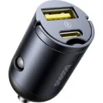 Baseus Φορτιστής Αυτοκινήτου Tiny Star Mini 30W με Θύρες: 1xUSB 1xType-C Μαύρος C00035001121-02