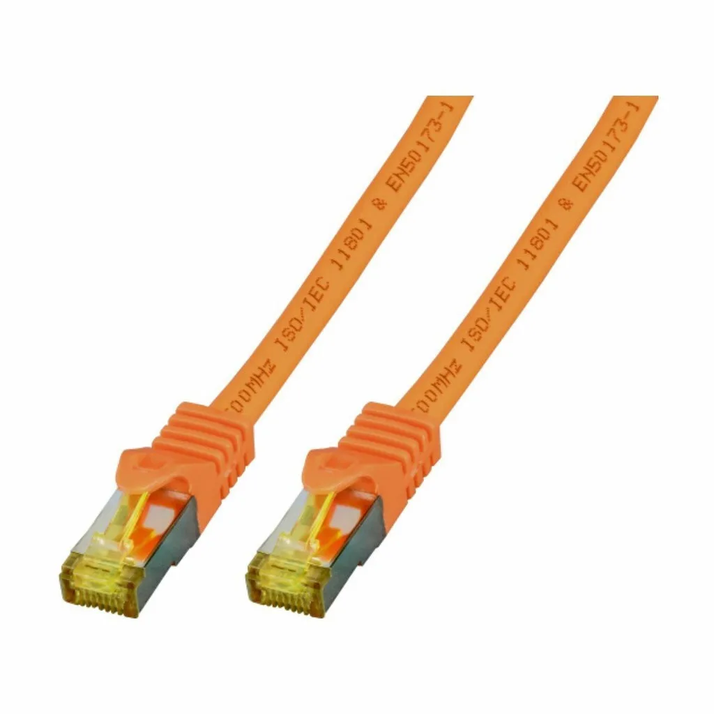 EFB S/FTP Cat.6a (Gigabit) Καλώδιο Δικτύου Ethernet 1m Πορτοκαλί MK7001.1O - Image 1
