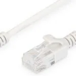 Cat 6 U-utp Slim Patch Cord Patch Cord Transparent Red Connector Easy Identification Category 6 250 Mhz Inner Conductors Copper Cu Grey 2 M Modular Rj45 8/8 Plug