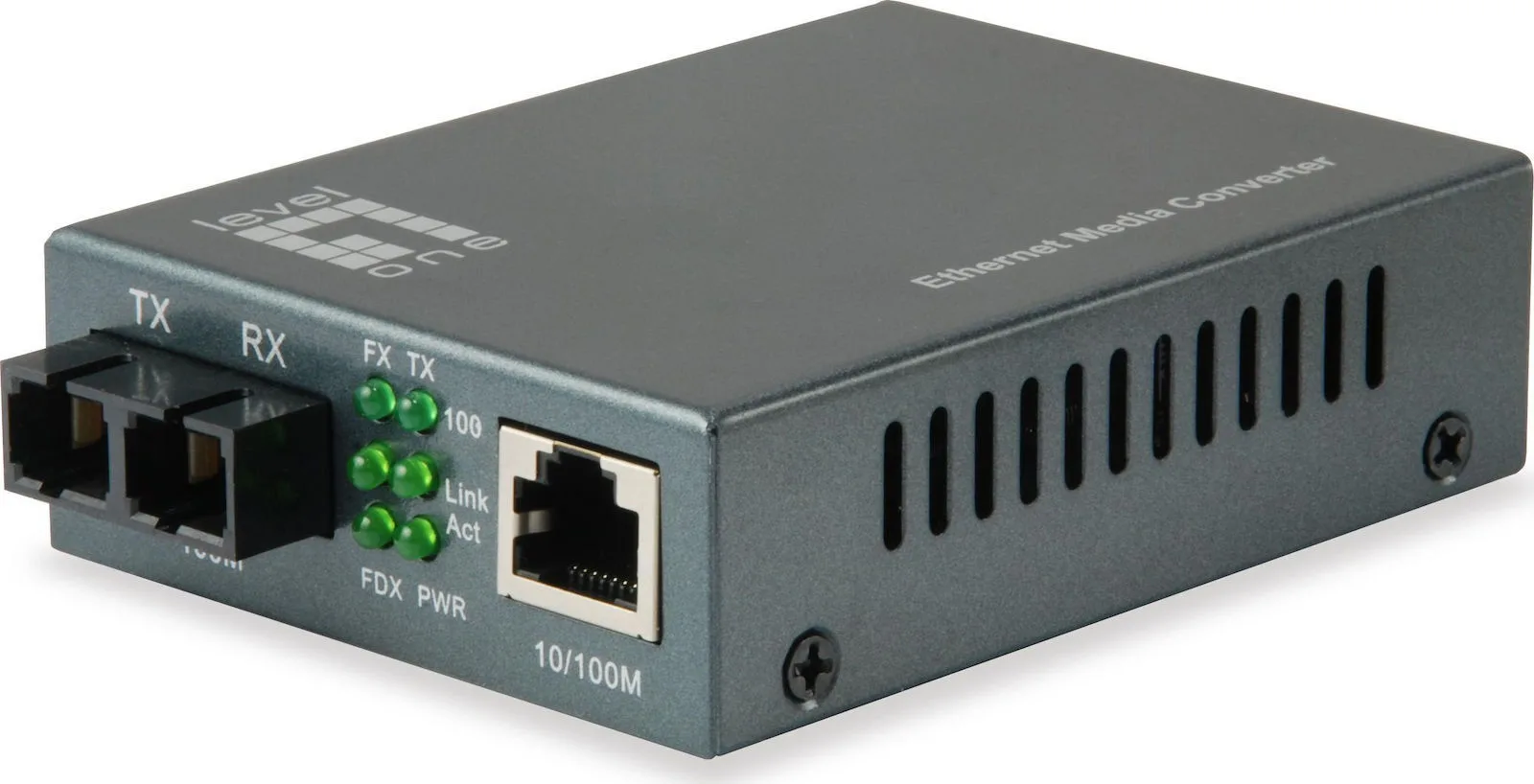 Level One FVT-1102 RJ45 to SC Fast Ethernet Media Converter - Image 1