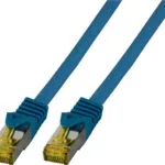 EFB S/FTP Cat.6a (Gigabit) Καλώδιο Δικτύου Ethernet 1.5m Μπλε MK7001.1,5BL