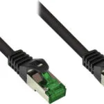 Alcasa S/FTP Cat.6a (Gigabit) Καλώδιο Δικτύου Ethernet 100m Μαύρο