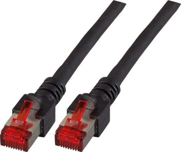EFB S/FTP Cat.6 (Gigabit) Καλώδιο Δικτύου Ethernet 0.15m Μαύρο - Image 1
