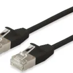 Equip F/FTP Cat.6a (Gigabit) Καλώδιο Δικτύου Ethernet 15m Μαύρο 606130