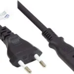 Alcasa IEC C7 - IEC C7 Cable 5m Μαύρο
