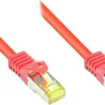Good Connections S/FTP Cat.7 (10Gbps) Καλώδιο Δικτύου Ethernet 0.25m Κόκκινο 8070R-003R