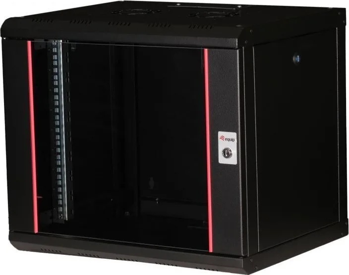 Ερμάριο Equip Equip Serverschrank 19" 09u 600x450mm Γυάλινη Πόρτα Μαύρο - Image 1