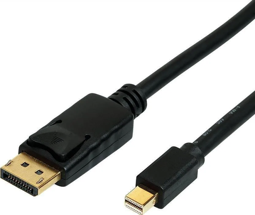 Roline Cable DisplayPort male - mini DisplayPort male 1m Μαύρο - Image 1
