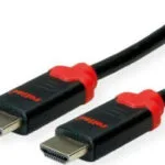 Roline HDMI 2.1 Ultra High Speed 48Gbps 4K 120Hz HDR VRR Braided Cable HDMI male - HDMI male 1m Μαύρο 11.04.5940