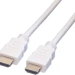 Value HDMI 1.4 High Speed 1080p 120Hz Angle Cable HDMI male - HDMI male 15m Λευκό