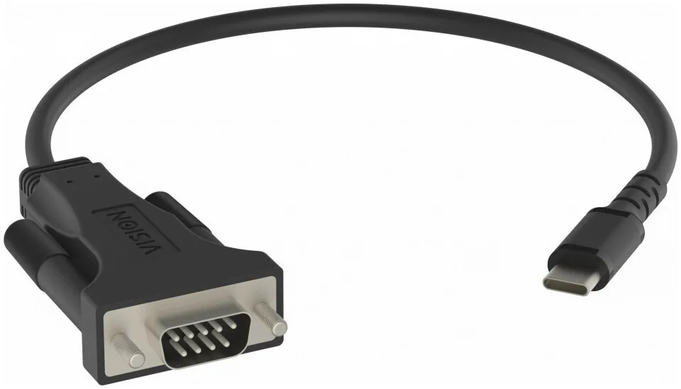 Προσαρμογέας Usb Vision Vision Επαγγελματικός Προσαρμογέας Usb-c Serial Rs-232 30 Χρονια Εγγυηση Λειτουργεί Mac Pc Εγκαθίσταται Στη Θύρα Com-standard 480 Mbit S Τάση Έως 5 V Υποστηρίζει Όλα Σήματα Δεδομένων Usb-a 2.0 - Image 1