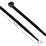Good Connections Δεματικά Καλωδίων Πλαστικά 100mmx2.5mm σε Μαύρο χρώμα (100τμχ)