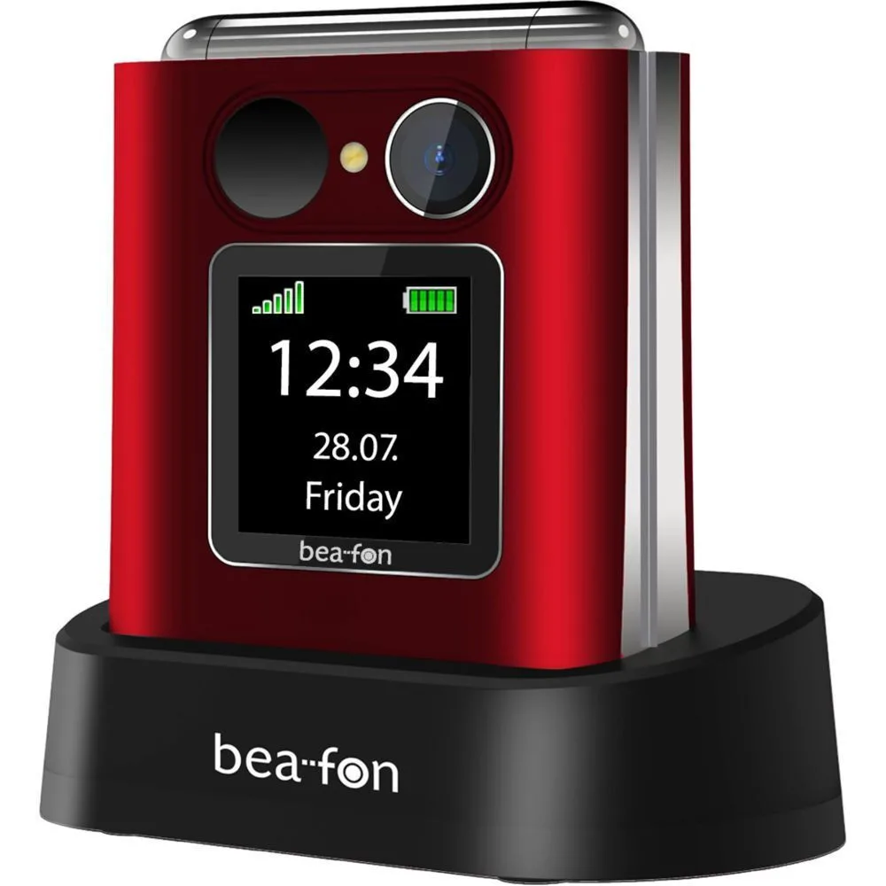 Bea-fon Fold 10 Single SIM Κινητό με Κουμπιά Κόκκινο - Image 1