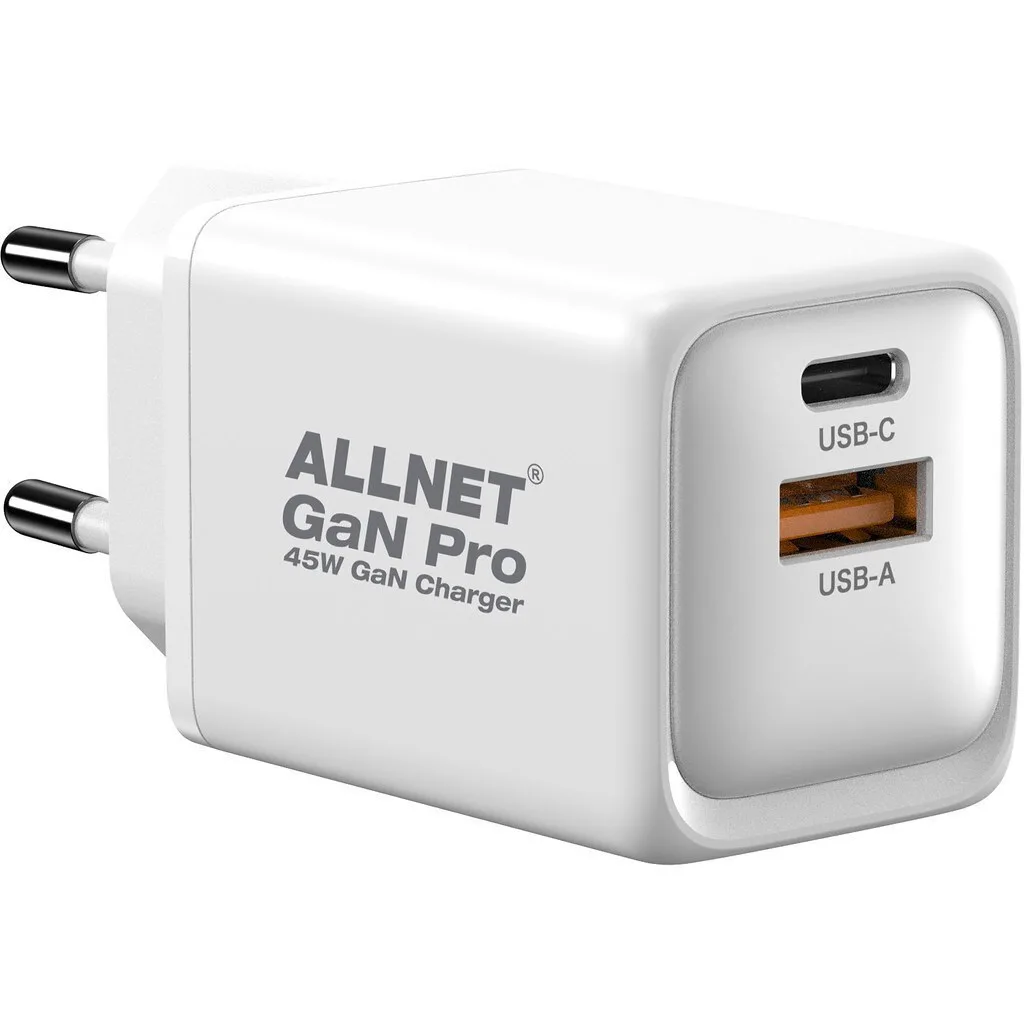 20250312111641_allnet_fortistis_choris_kalodio_gan_me_thyra_usb_a_kai_thyra_usb_c_45w_power_delivery_leykos_psu_ganpd_usb_1a1c_45w.jpeg Allnet Φορτιστής Χωρίς Καλώδιο GaN με Θύρα USB-A και Θύρα USB-C 45W Power Delivery Λευκός - Image 1