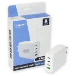 Allnet Φορτιστής Χωρίς Καλώδιο GaN με Θύρα USB-A και 3 Θύρες USB-C 130W Power Delivery Λευκός