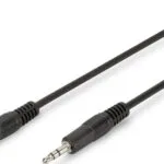 Digitus Καλώδιο Ήχου 3.5mm male - 3.5mm male Μαύρο 1.5m με Επίχρυσους Ακροδέκτες AK-510100-015-S