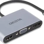 Dicota USB-C Docking Station με HDMI/DisplayPort 4K PD Ασημί (D32064)