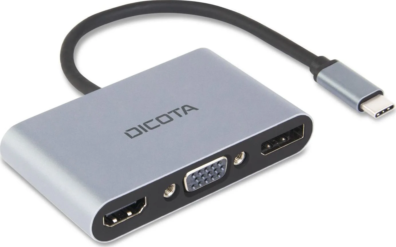 20250312121933_dicota_usb_c_docking_station_me_hdmi_displayport_4k_pd_asimi_d32064.jpeg Dicota USB-C Docking Station με HDMI/DisplayPort 4K PD Ασημί (D32064) - Image 1