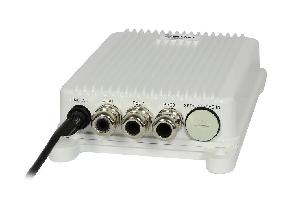 20250312163533_network_switch_3_1p_allnet_all_sgo8103p_outdoor_poe.jpeg Network Switch 3+1p Allnet All-sgo8103p Outdoor Poe - Image 1