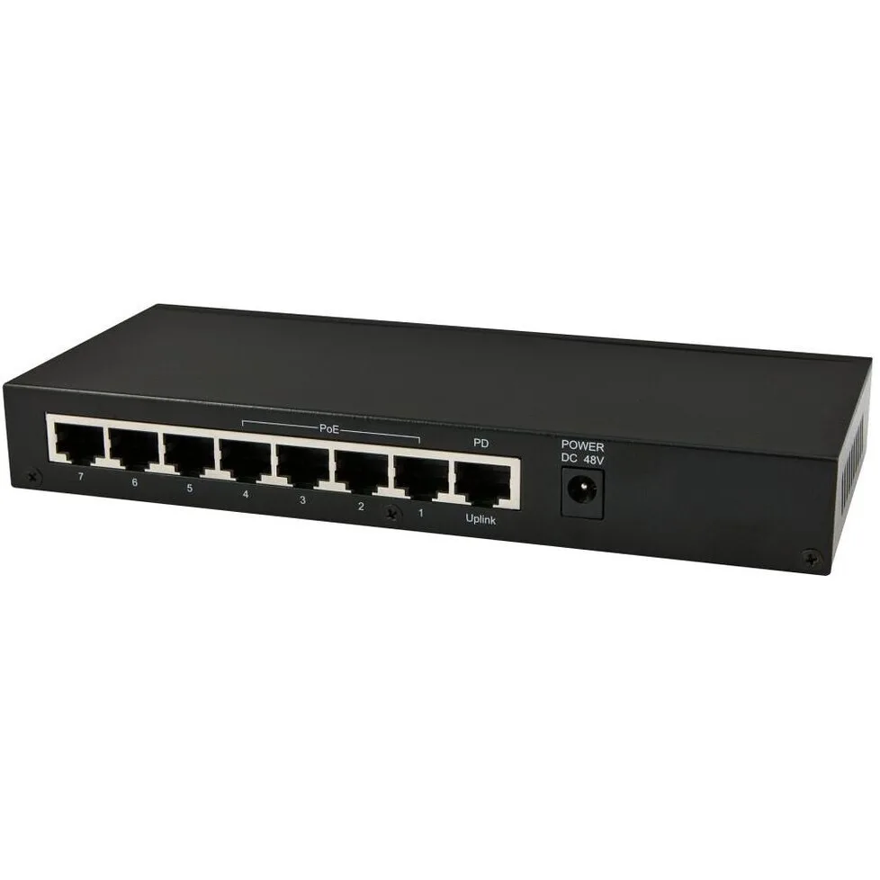 Allnet ALL-SG8208PD Unmanaged L2 PoE+ Switch με 8 Θύρες Gigabit (1Gbps) Ethernet - Image 1
