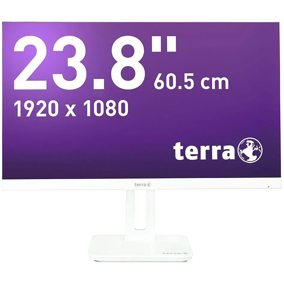Terra Wortmann AG 2463W PV Monitor 23.8" FHD 1920x1080 με Χρόνο Απόκρισης 5ms GTG Λευκό - Image 1