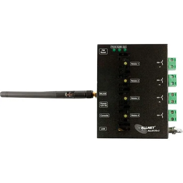 Allnet Msr Io Control Panel All4175v2/network Control Unit 4x Relay 230vac/10a - Image 1