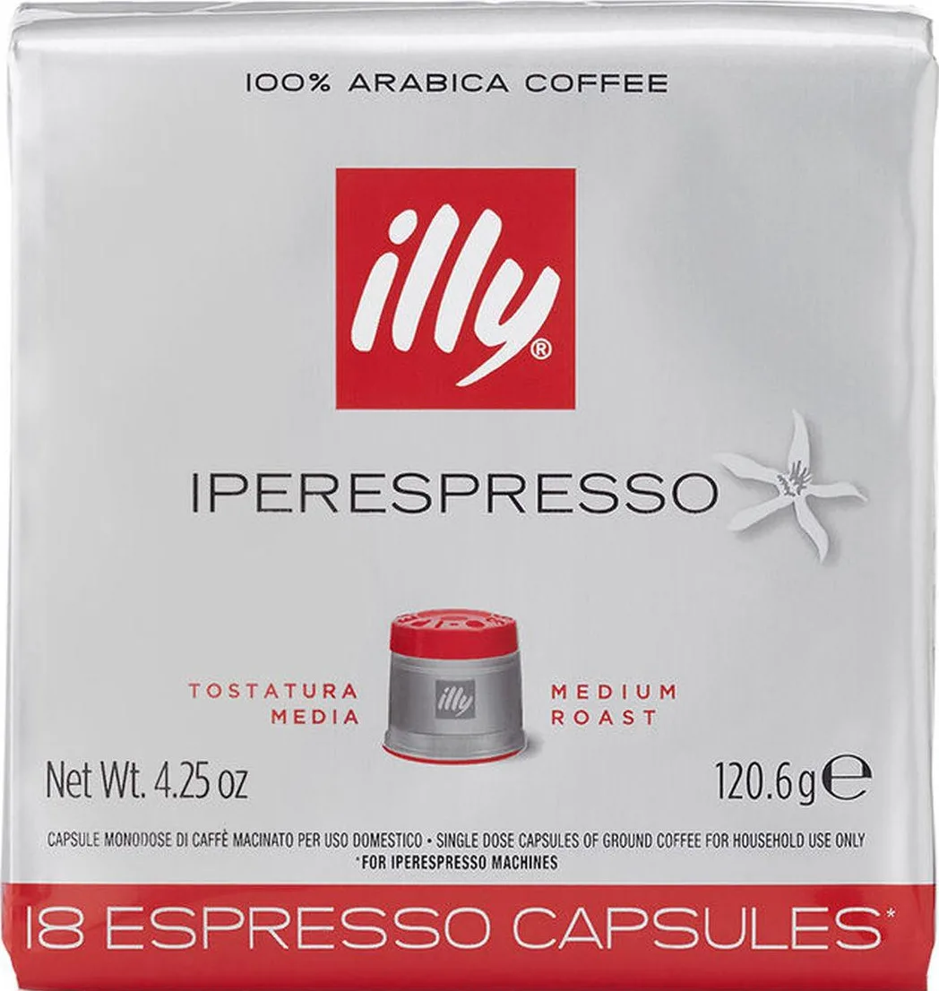 20250314134045_illy_kapsoules_espresso_classico_normale_symvates_me_michani_iperespresso_18caps_01_04_0200.jpeg Illy Κάψουλες Espresso Classico (Normale) Συμβατές με Μηχανή Iperespresso 18caps 01-04-0200 - Image 1